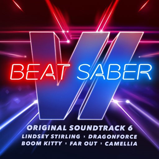 Beat Saber logo ad.