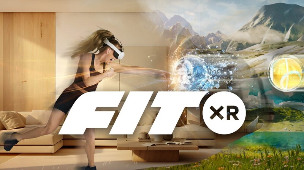 FitXR logo ad.